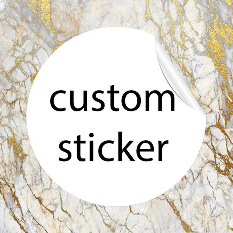 2000pcs Custom stickers Business LOGO Transparent Adhesive Label /Waterproof Personalized Stickers/Holographic