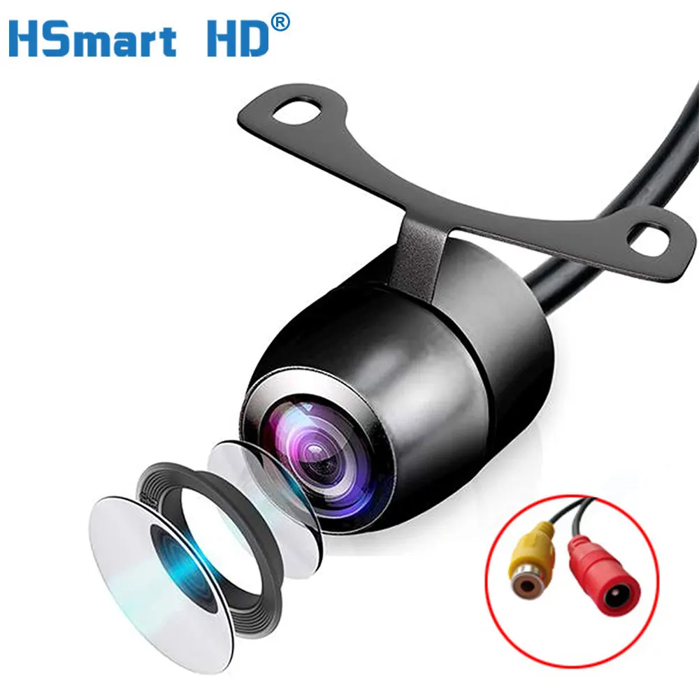 Водонепроницаемая мини-камера для улицы, аналоговая CVBS камера безопасности, широкоугольная зеркальная камера, камера заднего вида для парковки автомобиля