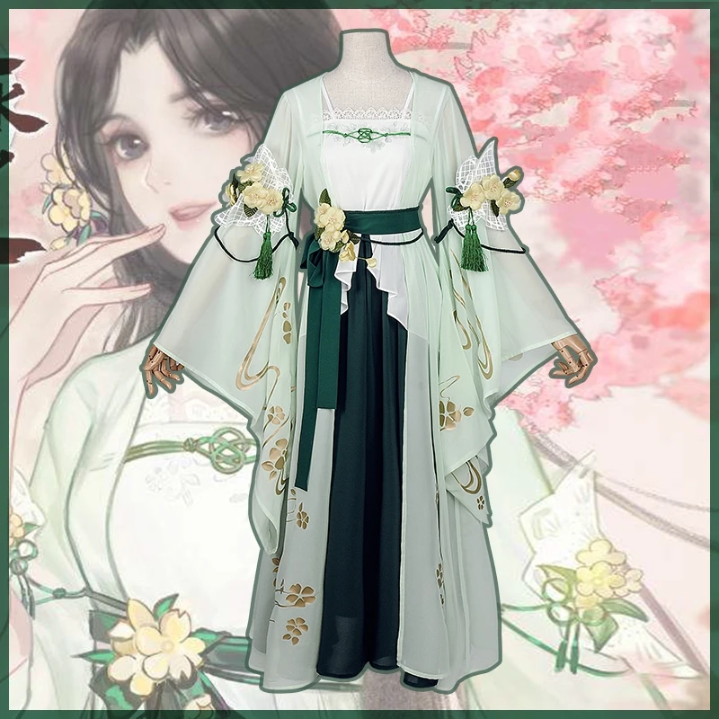 

Game Ni Shui Han Cosplay Costume Chun Liu Chui Luo Hanfu Dress Stage Performance or Cosplay Costume Halloween Outfit For Women