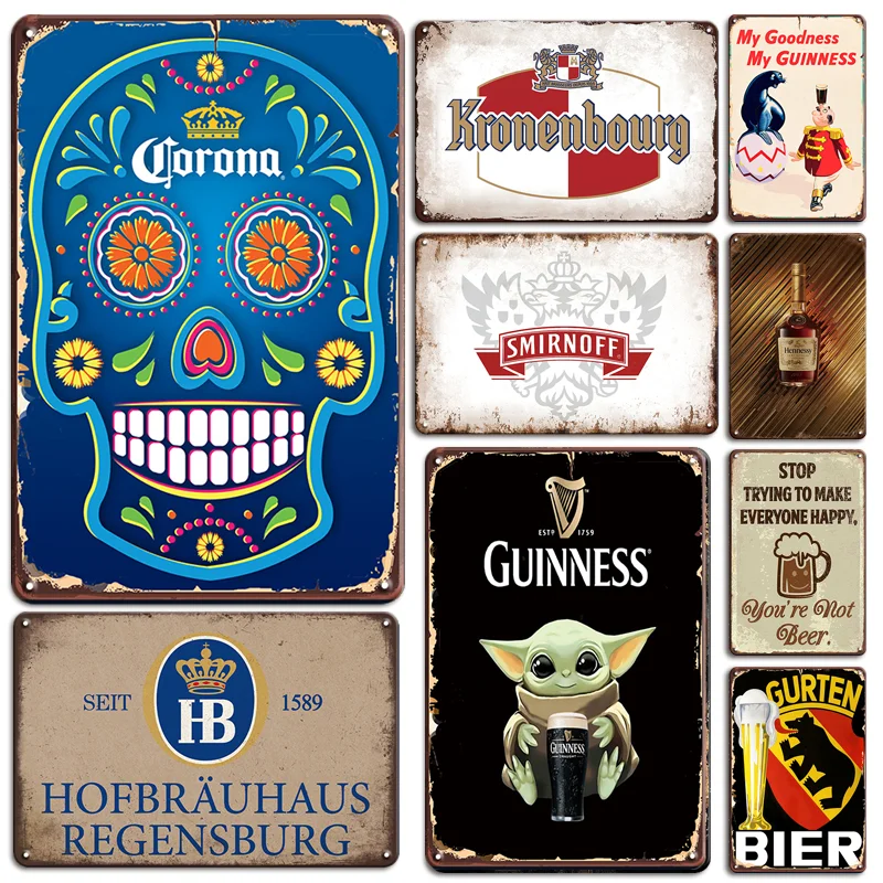 Ирландия Бельгия пивной постер металлический жестяной знак винтажный