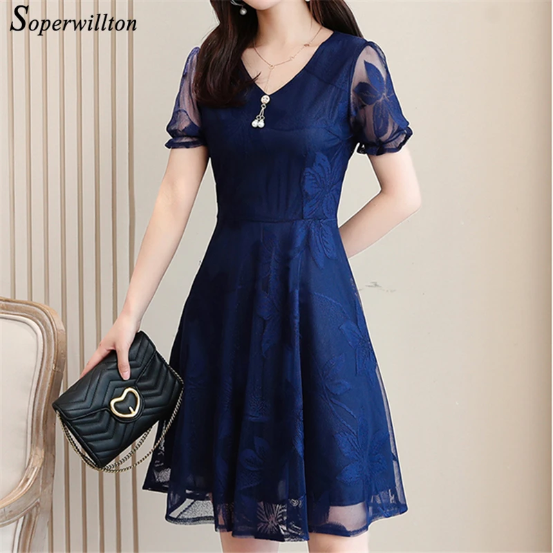 Элегантные коктейльные вечерние женские платья с коротким рукавом летнее платье