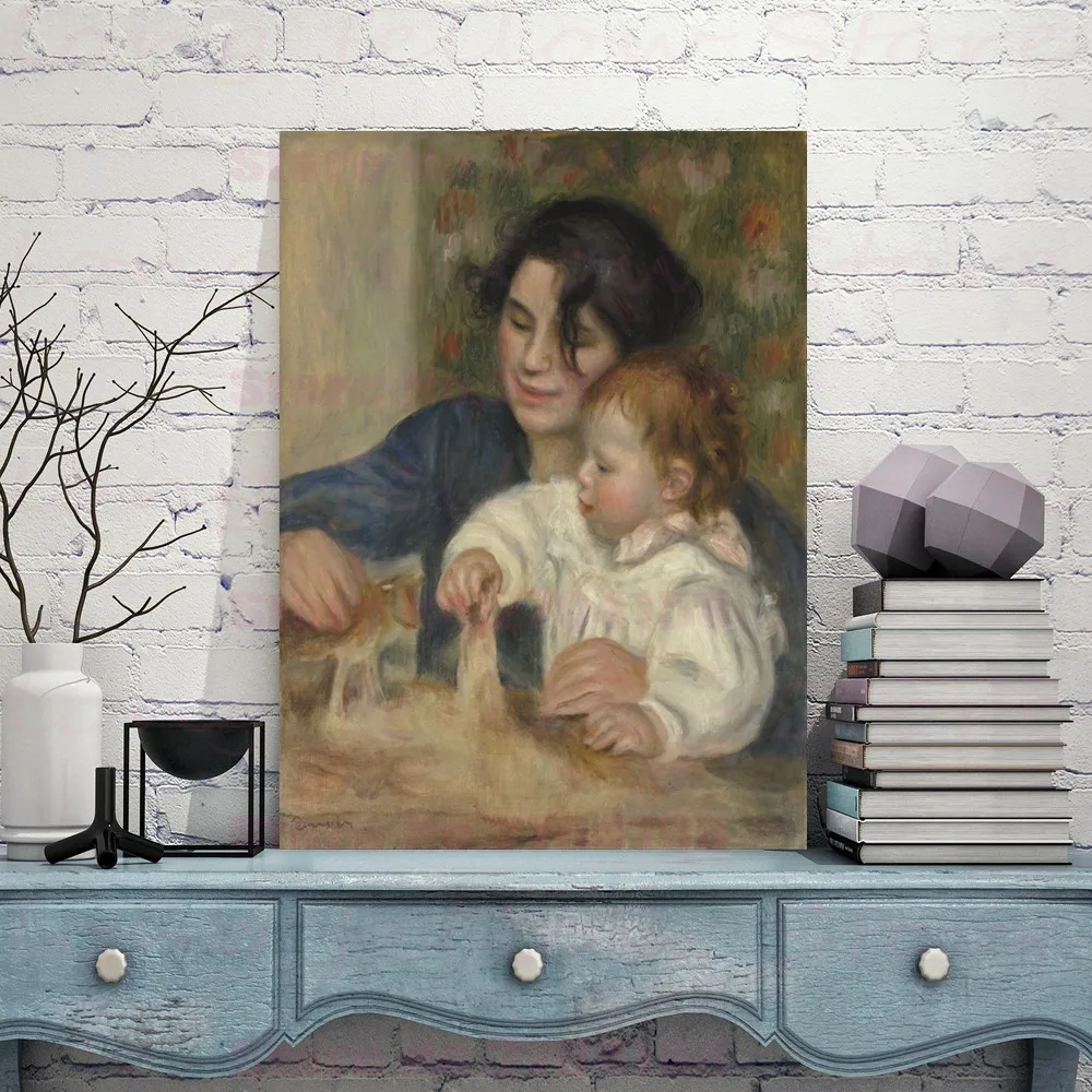 Винтажные украшения для дома Реплика огюстчика Ренуары фигурки Габриэль и джинс