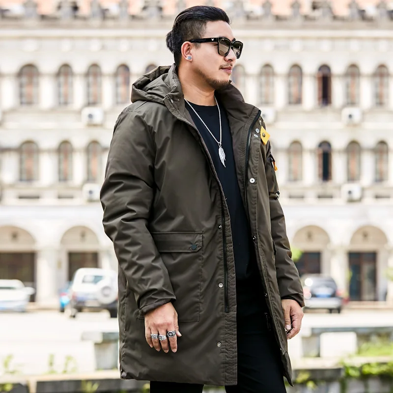 Новинка 2019 Мужская зимняя парка высокого качества 8XL 7XL 6XL мужская повседневная