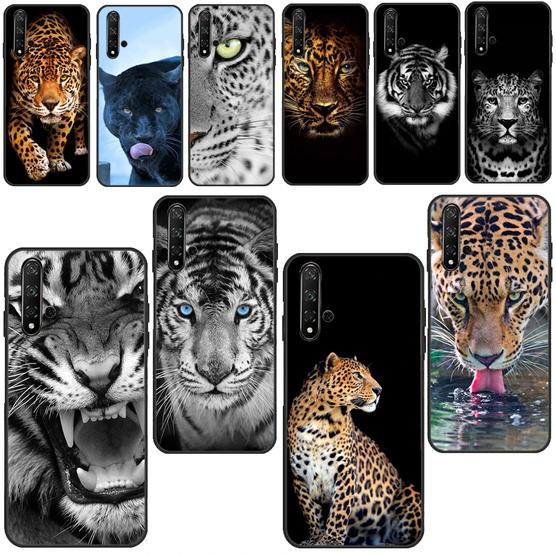 Чехол с гепардовой пантерой тигром львом для Huawei P30 Lite P20 P40 Pro Nova 5T P Smart Z 2019 2021 Honor 10