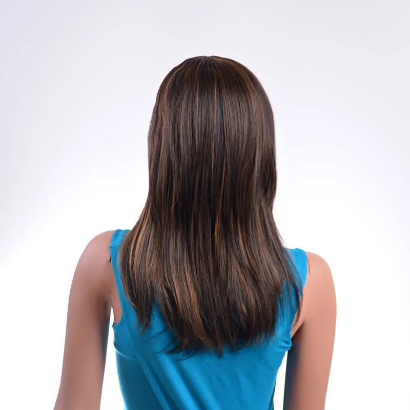 

Alizing Natural wave Long synthetic hair wig F1b/27 Mix black brown hair wig high temperature fiber hair woman cosplay wig 0224