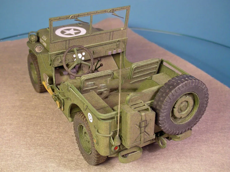 1:25 США Уиллис военные транспортные средства DIY 3D бумажная карта Модель Строительный набор образовательных игрушек военная модель Строительная игрушка