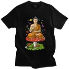 Забавные волшебные грибы Будды футболка мужская рубашка с короткими рукавами хлопковая футболка для отдыха псилоцибин психоделическая футболка уличная футболки