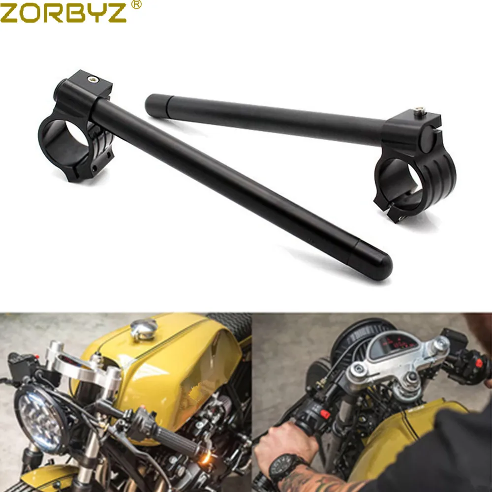 ZORBYZ мотоцикл 58 мм черный зажим на зажиме CNC Руль Бар Вилка трубка для Benelli Leoncino