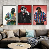 the infamous big biggie smalls hip hop music canvas painting art decoration poster and print portrait picture decoration