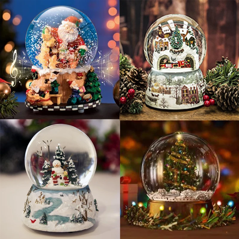 DIY рождественская Алмазная картина магический шар мозаика/Круглый комплект