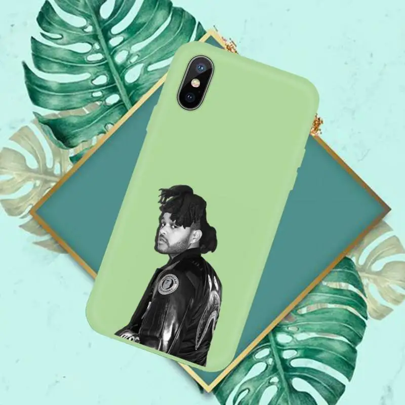 

The Weeknd XO Phone Case Green Candy Color for iPhone 11 12 mini pro XS MAX 8 7 6 6S Plus X SE 2020 XR