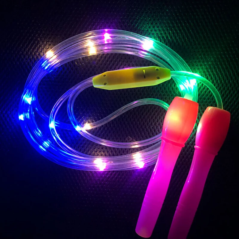 LED Light Skipping Ropes Jumping Rope For Man Woman Children Speed Cardio Gym Excercise Fitness Jump Cross Fit Workout | Спорт и