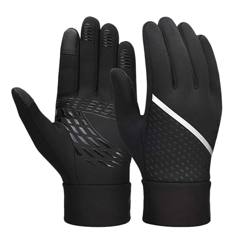 

Unisex Cycling Gloves Press Sn Anti-Slip Thermal Sports Winter Gloves for Cycling Running Hiking Driving