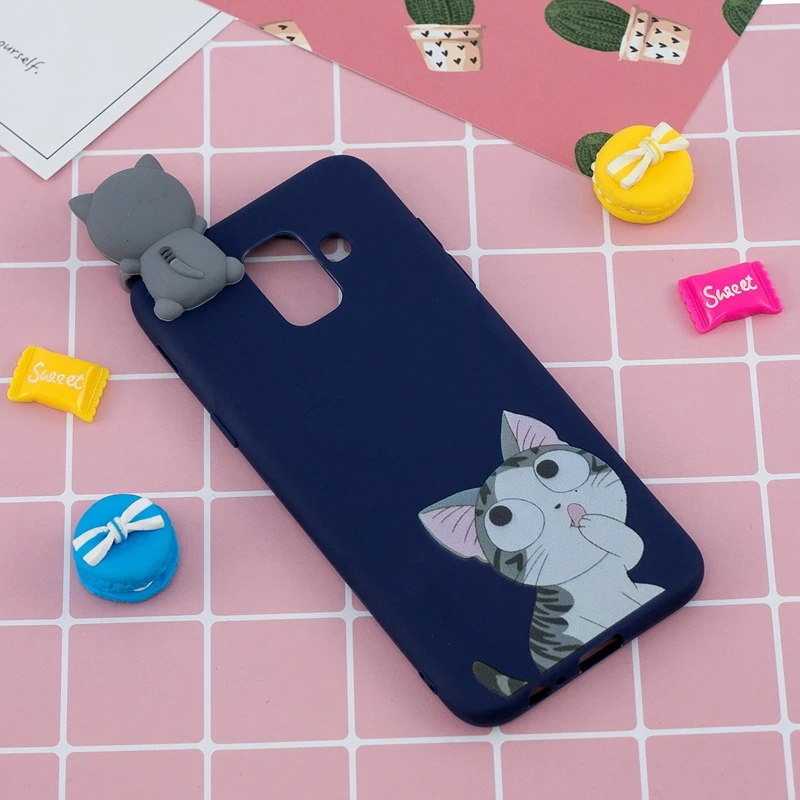 3D игрушки силиконовый чехол для samsung Galaxy A8 2018 игрушечные единороги мультфильм Plus |