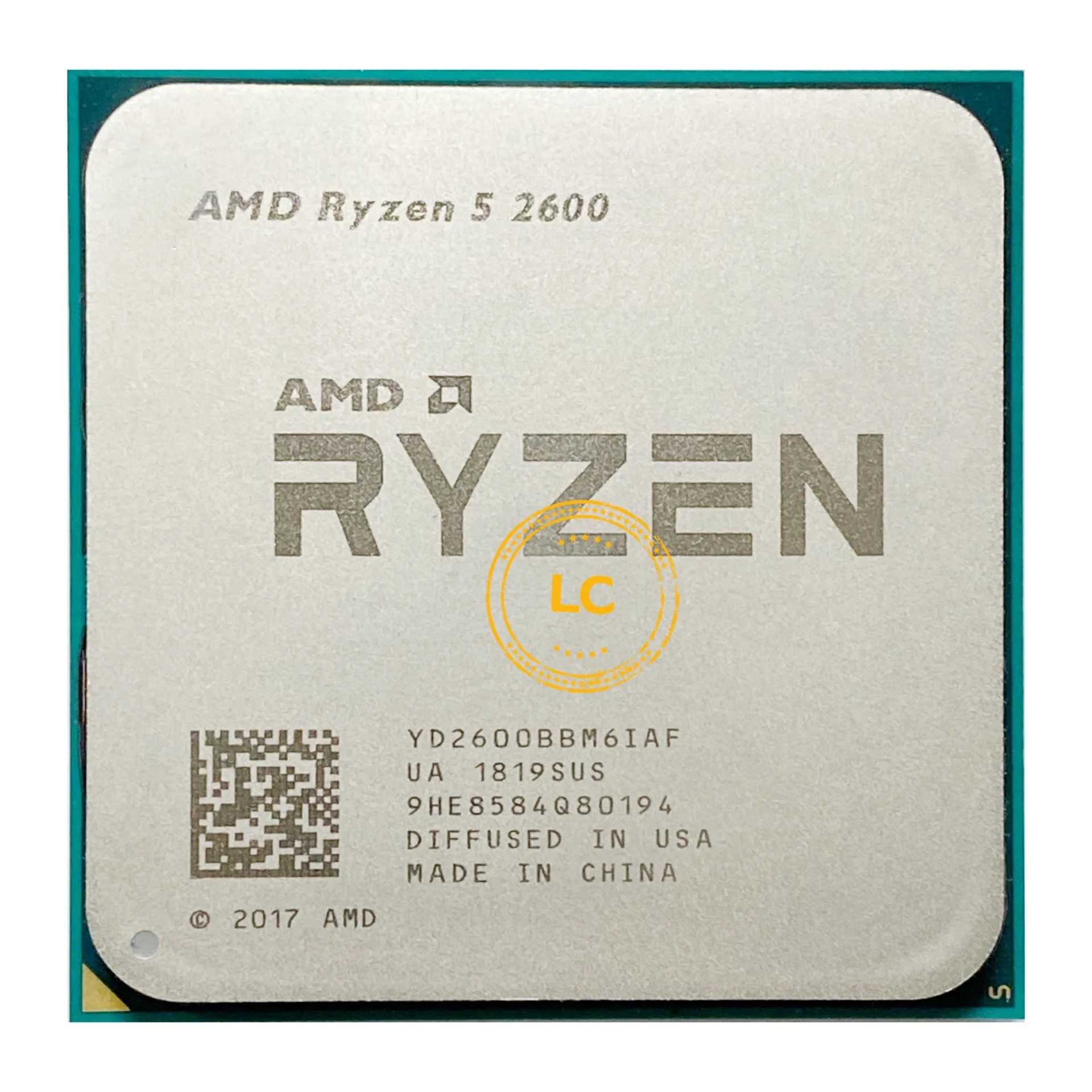 AMD Ryzen 5 2600 R5 3 4 ГГц шестиядерный двенадцать Core 65 Вт YD2600BBM6IAF гнездо AM4 Процессор