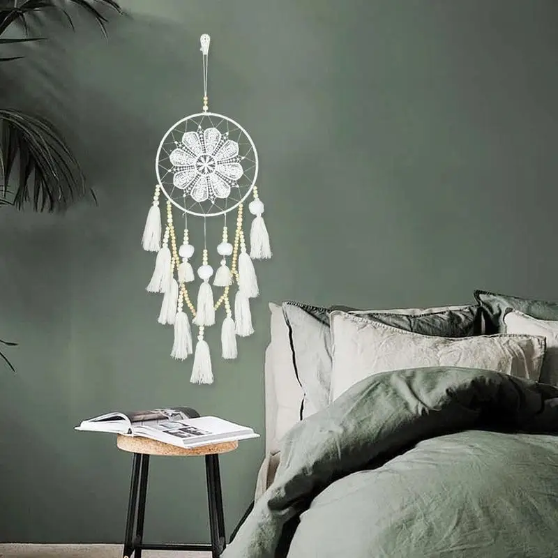 

Handmade Dream Catcher Wind Chimes Home Hanging Craft Gift Hanging Bedroom Ornament Car atrapasueos Decoration Dreamcatche A9M5