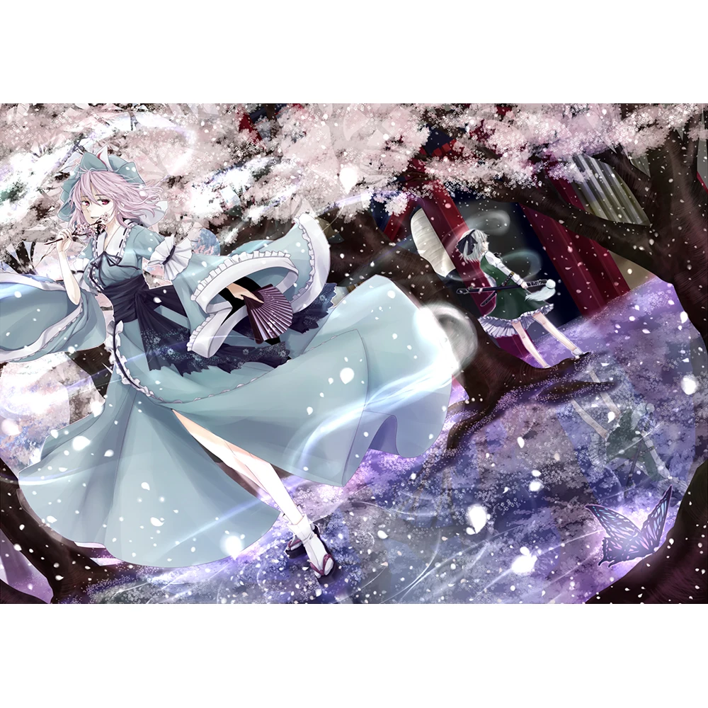 Алмазная живопись Сделай Сам Touhou Project Полный Круглый дрель 5D короткая футболка с