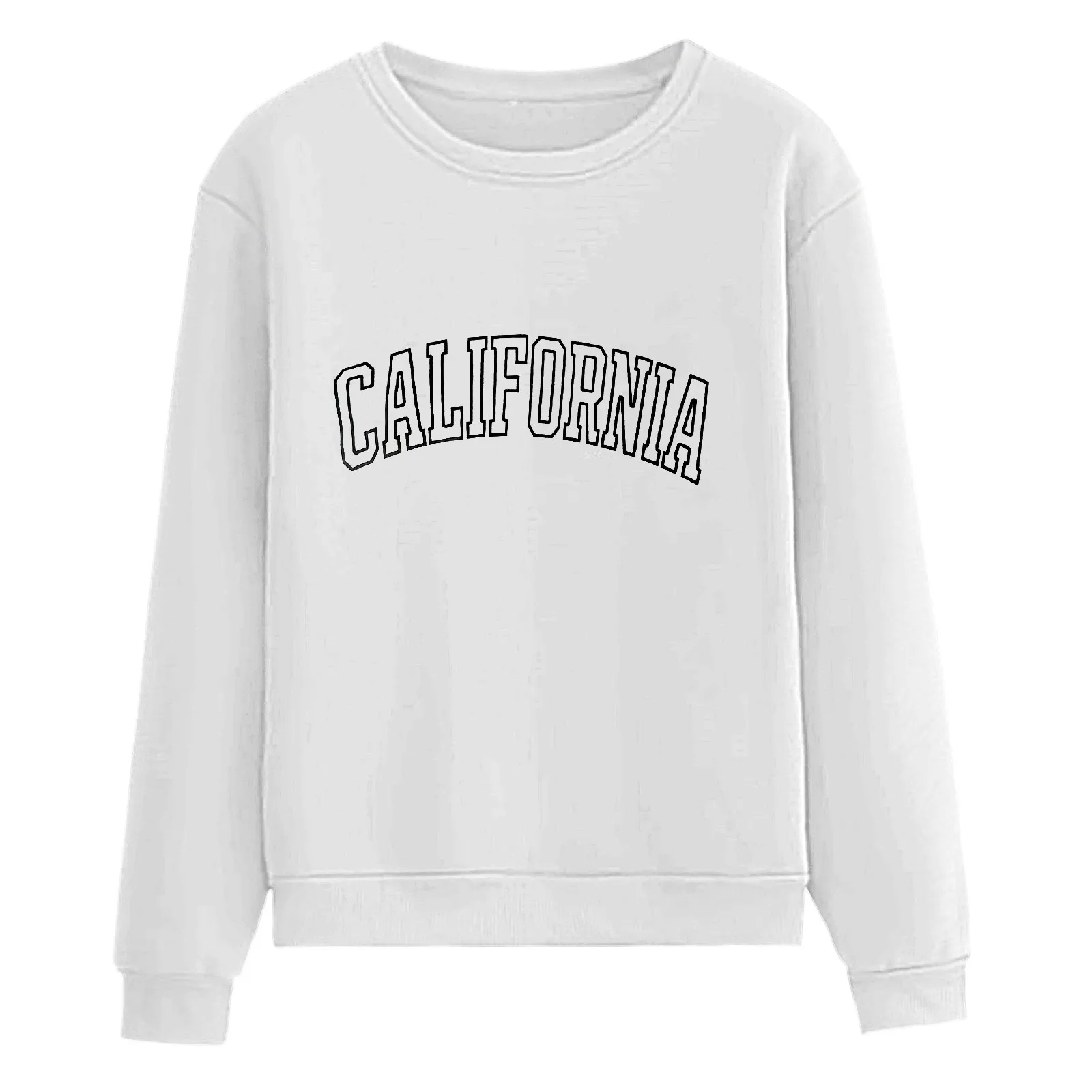 Женский свитшот с длинным рукавом и принтом модель 2021 года Повседневная Блузка