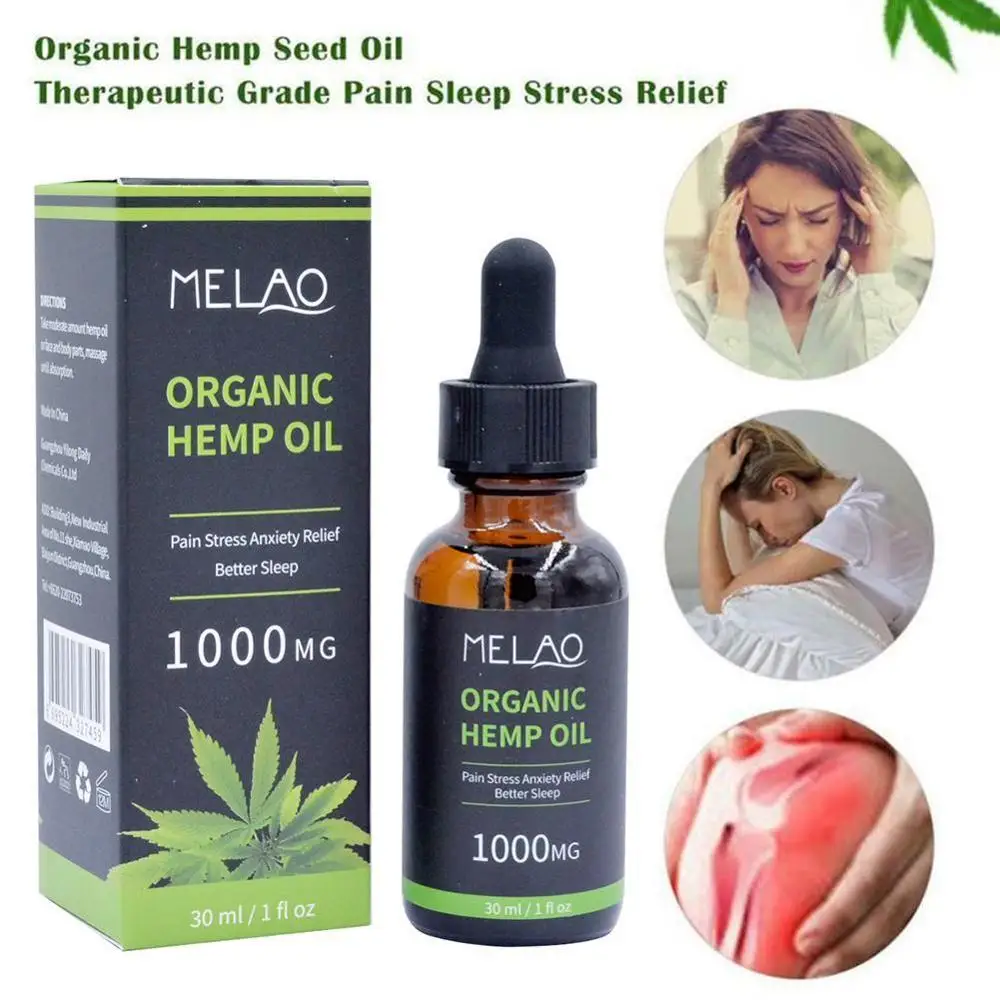 30 мл органическое эфирное масло био-активное конопляное капли травяное уход за