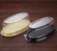 400pcs cheese cake container plastic clear wedding cake box case mousse pastry bakery cake holder boxes