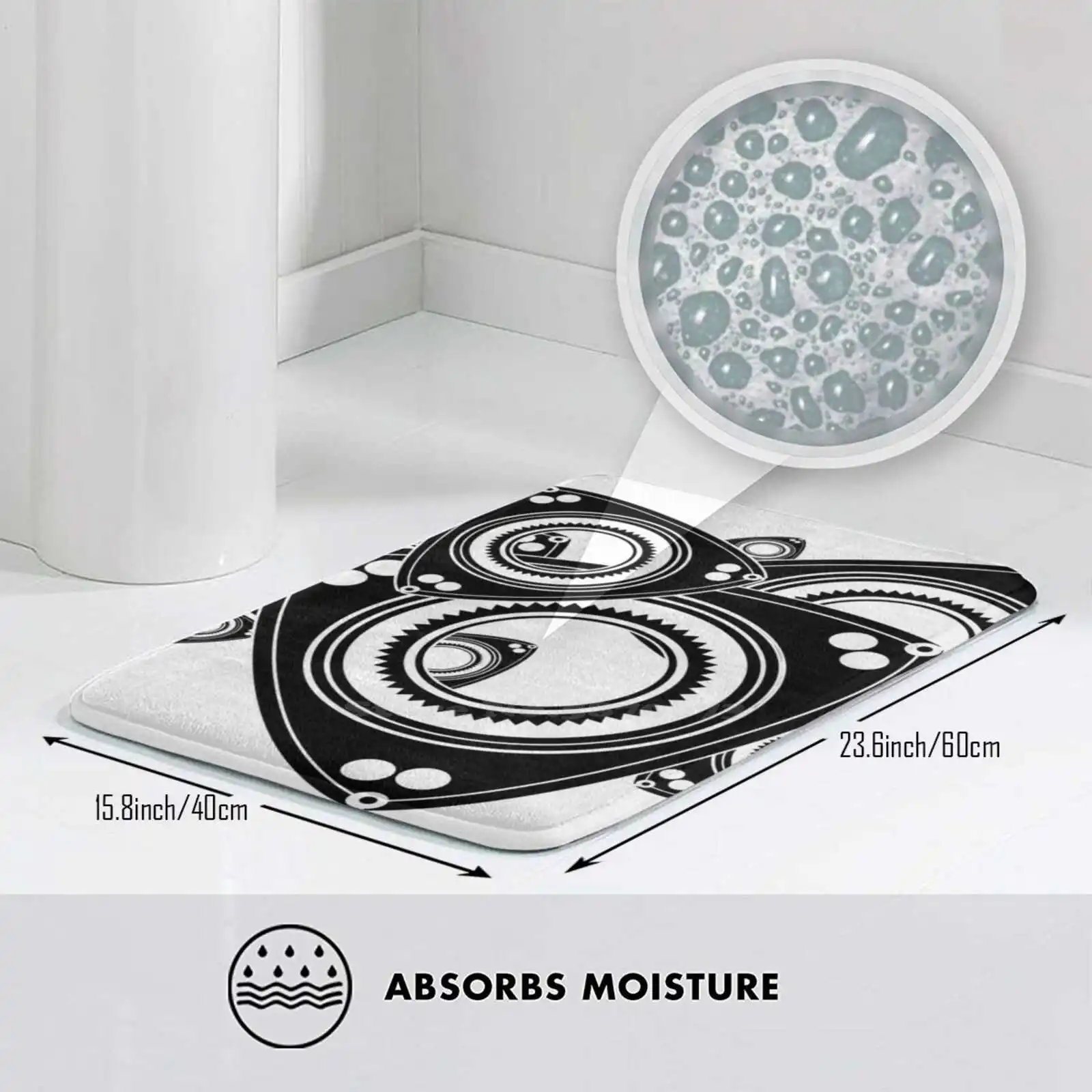 Роторный мягкий домашний Противоскользящий коврик с двигателем Dorito-Wankel для Mazda Rx7