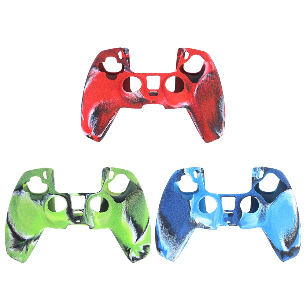 

NEW Anti-slip Silicone Cover Skin for Sony PlayStation Dualshock 5 PS5 Controller Case Thumb Stick Grip Cap for DualSense