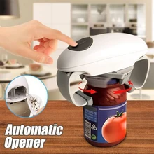 Electric Can Opener Automatic Restaurant Bottle Opener Battery Operated Handheld Jar Tin Opener Kitchen Gadgets  Cap Gun