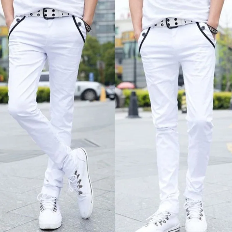 Новинка мужские деловые брюки тонкие повседневные Прямые удобные Стрейчевые с