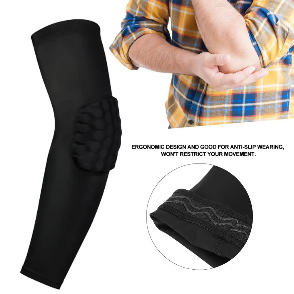 

Men Women Sports Elbow Relieve Arm Elbow Pains Swelling Non-slip Wear-resistant Anti-collision Arm Nursing Outdoor Climbing Pads