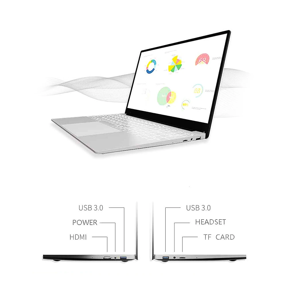 T-bao X8SPRO 15,6 дюймовый ультратонкий ноутбук 1080P ips Core i3 8G память 256G SSD портативный компьютер для офиса и игры