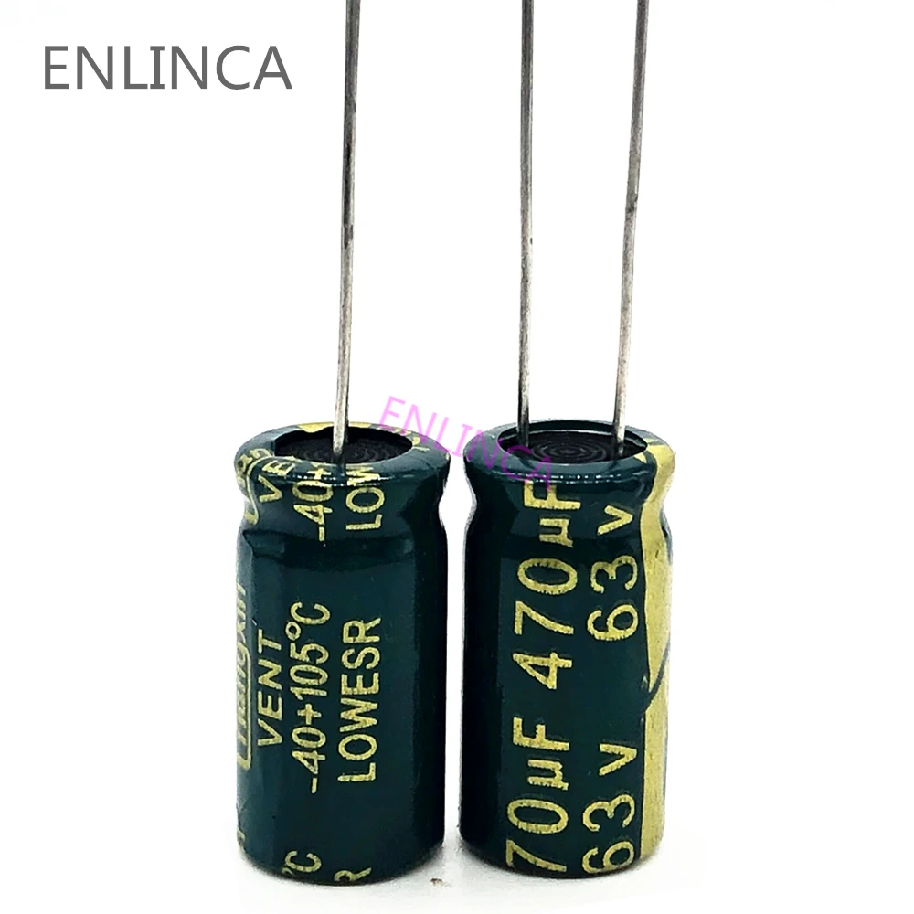 

4pcs/lot S11 high frequency low impedance 63v 470UF aluminum electrolytic capacitor 470UF 20%