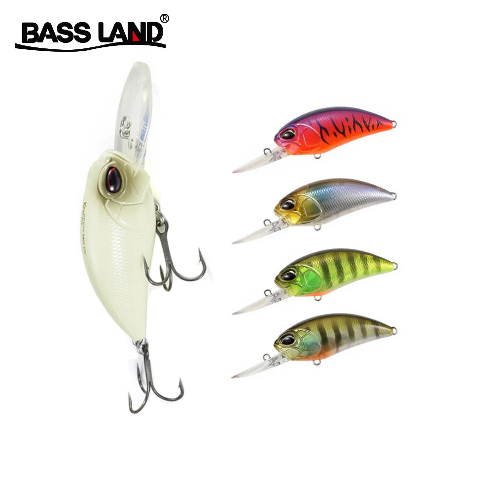 Bassland realis crank гольян длинный большой язык воблеры твердая приманка isca