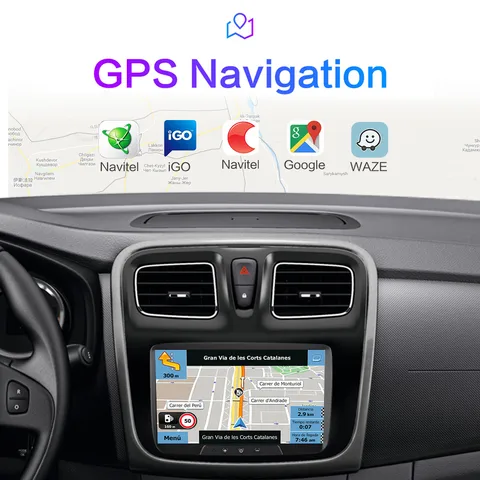 Автомагнитола 2 Din Android для Dacia Sandero Duster Renault Captur Lada Xray 2 Logan навигация GPS CarPlay автомобильный мультимедийный плеер