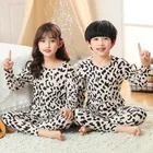 Пижамный комплект детский Леопардовый на возраст 2-12 лет