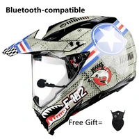 motorcycle helmet with bluetooth compatible headset matte black casco moto motorcycle bt helmets