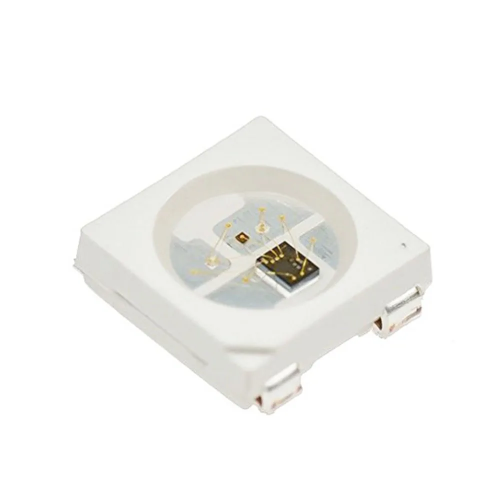 5 в постоянного тока 10 1000 шт. WS2812B RGB светодиодный чип 5050SMD черный/белый PCB WS2812