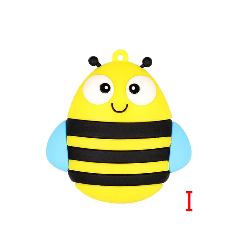 Красивый флеш-накопитель с изображением единорога, кота, пчелы, совы и ручки с памятью на 4/8/16/32/64/128 ГБ, подарок для детей.