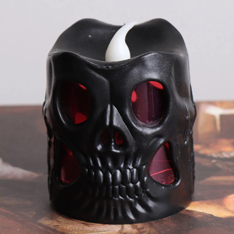 Светодиодный светильник в виде черепа декоративная Ночная лампа для Хэллоуина