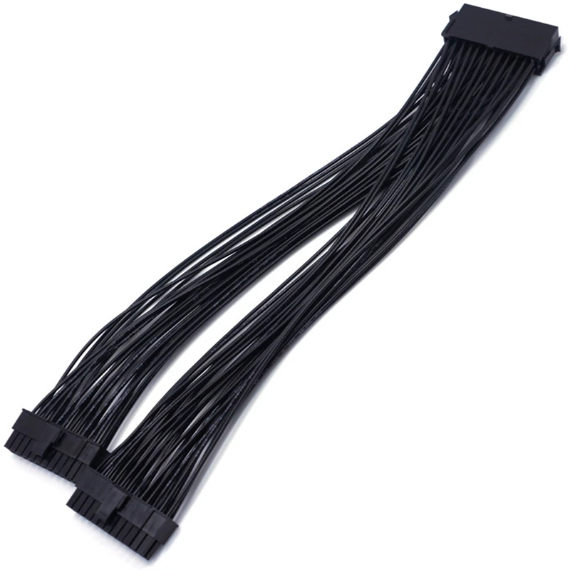 ATX 24Pin 1 на 2 порта питания Удлинительный кабель PSU штекер гнездо разветвитель 24PIN