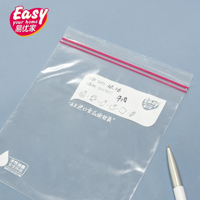 Многоразовый утолщенный прозрачный свежий Ziplock молния замок мешок пластик