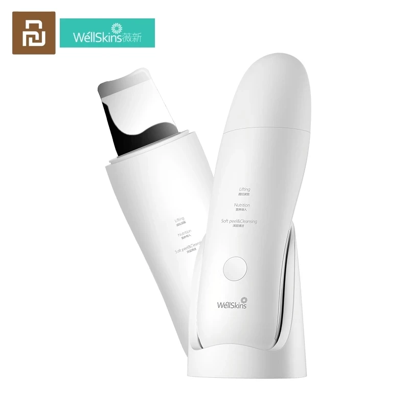 

100% Original Xiaomi WellSkins Ultrasonic Peeling Machine Ultrasonic cleaner Deep Cleansing Face Rechargeable Beauty Instrument
