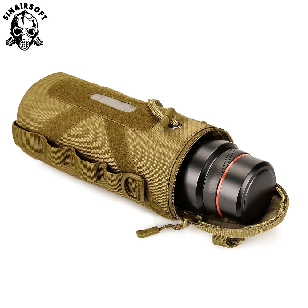 SINAIRSOFT Новинка 1000 мл тактическая Сумка Molle для бутылки воды нейлоновый военный рюкзак чехол для фляги кобура открытый дорожный чайник сумка