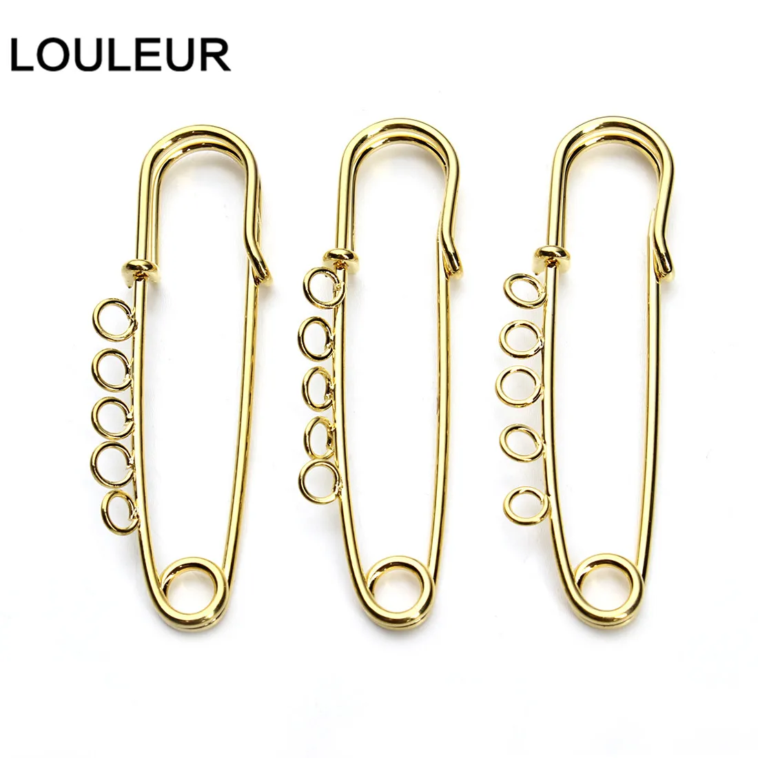 LOULEUR 10 шт./лот 21x90 мм большие длинные свадебные безопасные булавки для броши иглы для женщин DIY брошь булавки ювелирных изделий