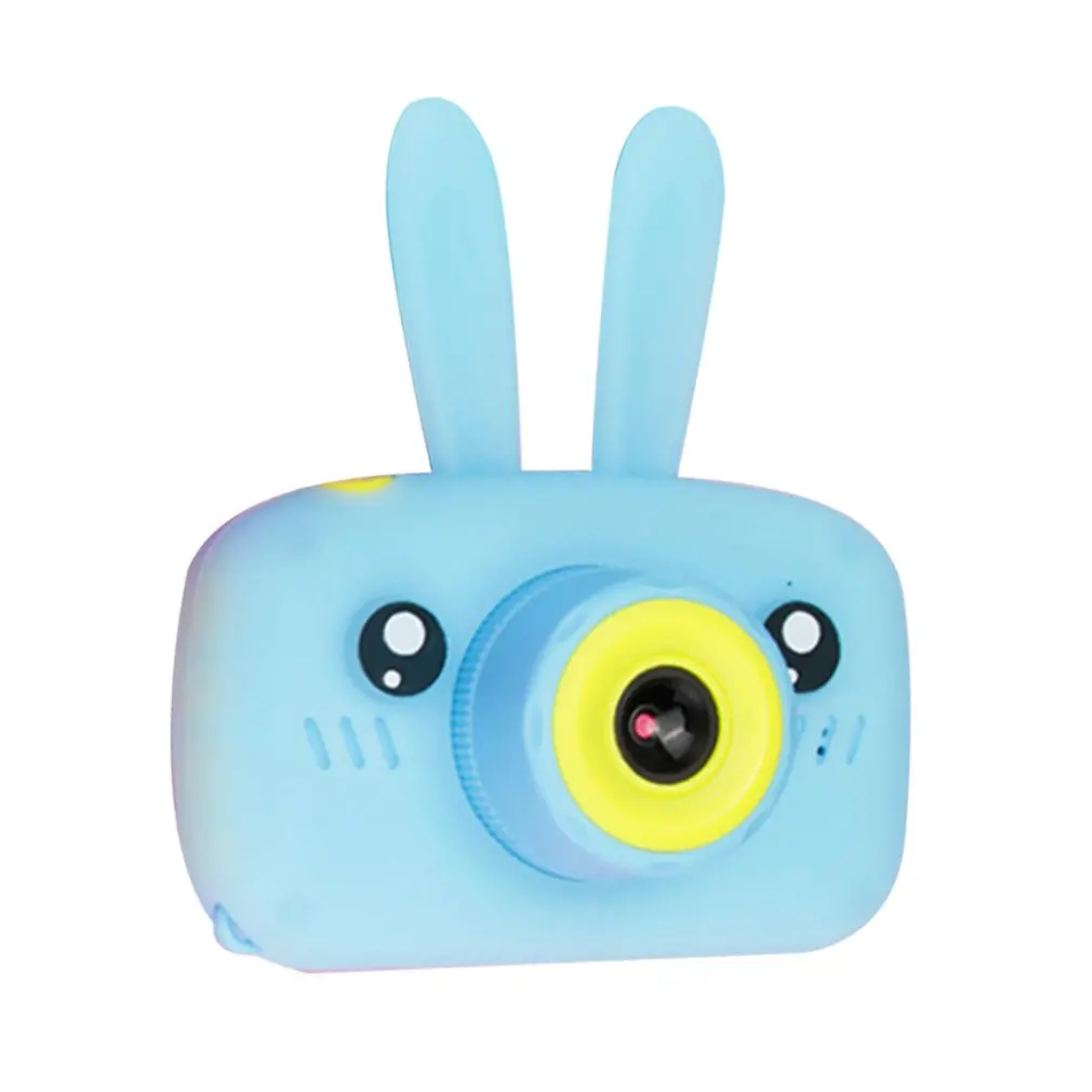 Синий K9 Bunny детский фотоаппарат для записи фото многофункциональная детская камера 8G карта памяти детская камера для съемки - Цвет: Синий