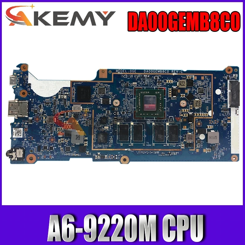 

Материнская плата Akemy для ноутбука HP DA00GEMB8C0, материнская плата с/A6-9220M ЦП + 8 Гб ОЗУ