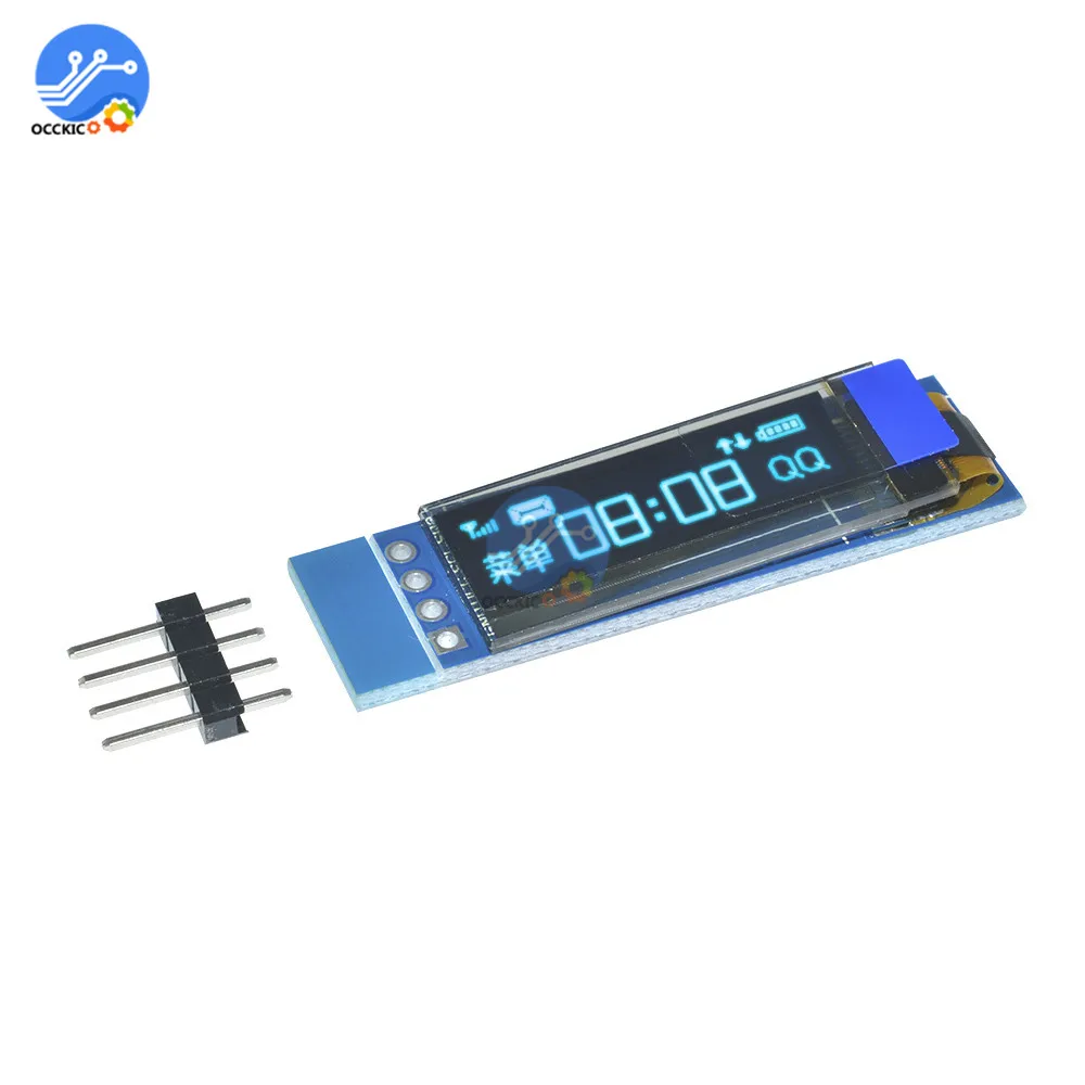 0 91 дюйма 128x32 I2C IIC синий OLED ЖК дисплей модуль &quot12832 SSD1306 экран для Arduino PIC|screen for