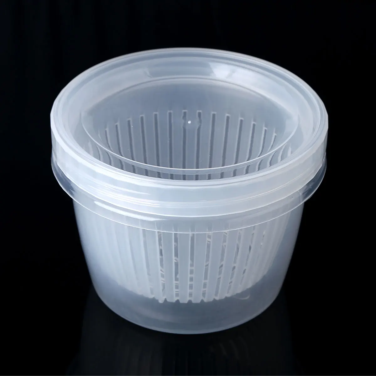 Fruit Chopped Green Onion Preservation Box Crisper Kitchen Ginger Garlic Storage Round Colander Strainer Draining Sealed | Дом и сад