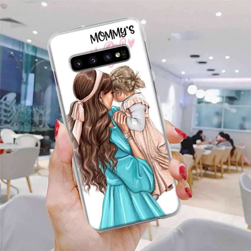 Черный чехол для телефона с изображением мамы и королевы для samsung Galaxy S10e S10 Plus S7 S8 S9 Plus Note 8 9 10 Plus S10 5G жесткий чехол