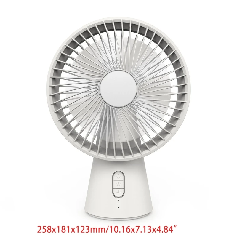

USB Desktop Fan With Battery Personal Small Table Air Circulator Fan Speed Adjustable Head 90Rotatable for Home Office