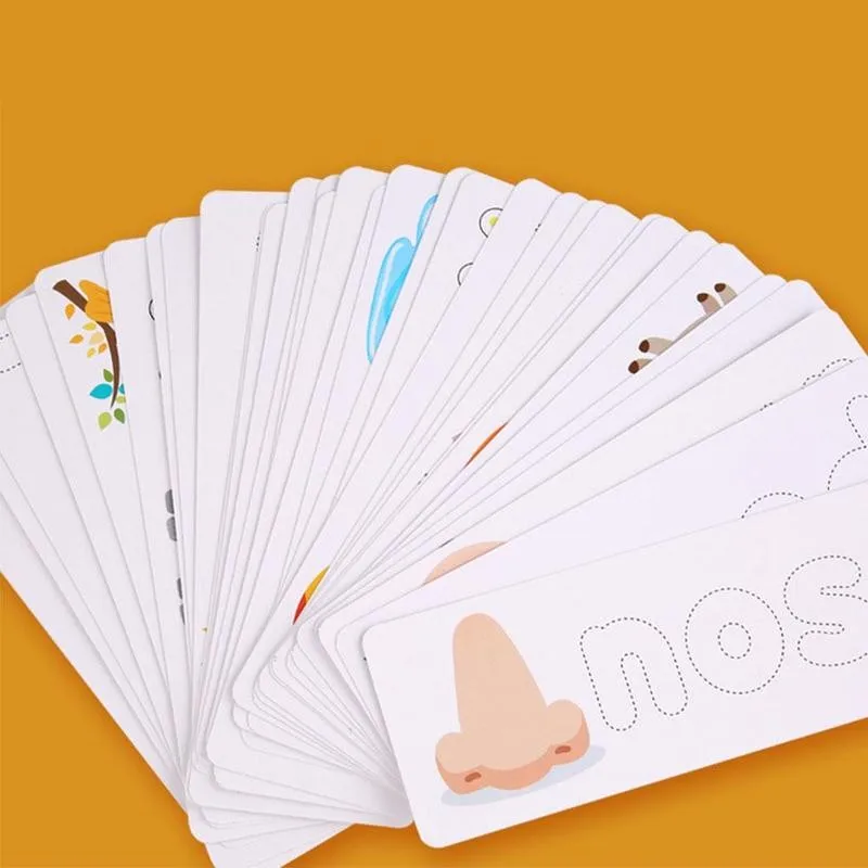 

Children's English Spelling Building Blocks Toy Animal Puzzle Education Cognition Early Teaching English Toys Aids Enlighte F0M0